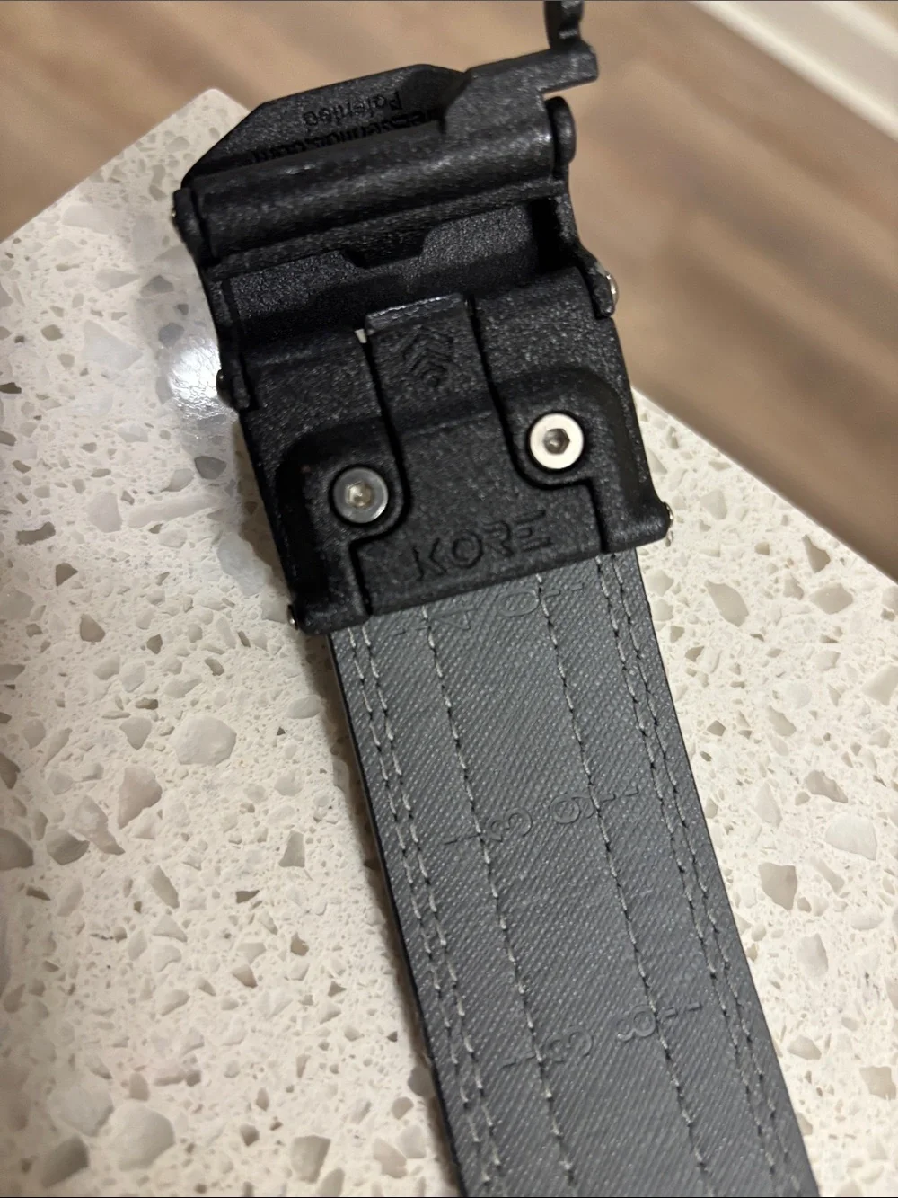 Coyote Tan Tactical Web Belt with Black Metal Buckle
